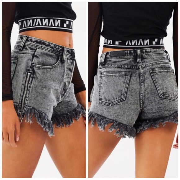Dolls Kill Pants - Dolls Kill Nana Judy NWOT High Waist Jean Short, S